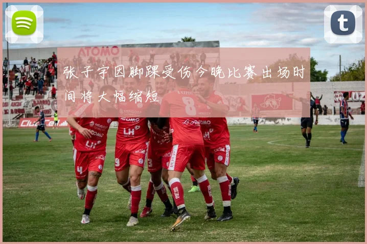 张子宇因脚踝受伤今晚比赛出场时间将大幅缩短